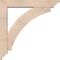 Ekena Millwork Thorton Traditional Smooth Bracket w/ Offset Brace, Douglas Fir, 5 1/2"W x 30"D x 30"H BKT0604X30X30THR01SDF - alternate 3